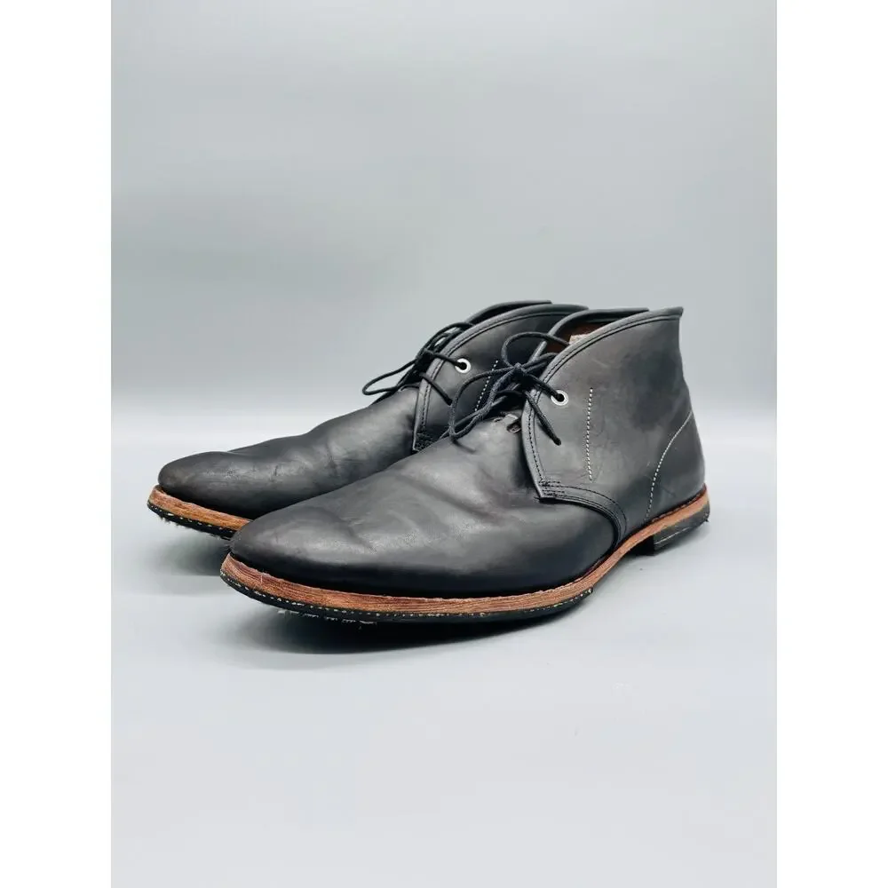 Timberland Boot Company Boots Mens 11 Black Leather Chukka Ankle Casual Lace Up